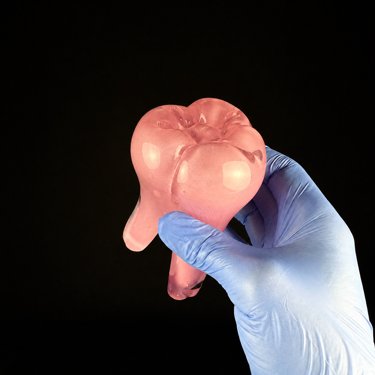 Glass Tooth - Pink Enamel
