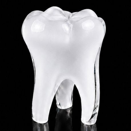 Glass Tooth - White Enamel