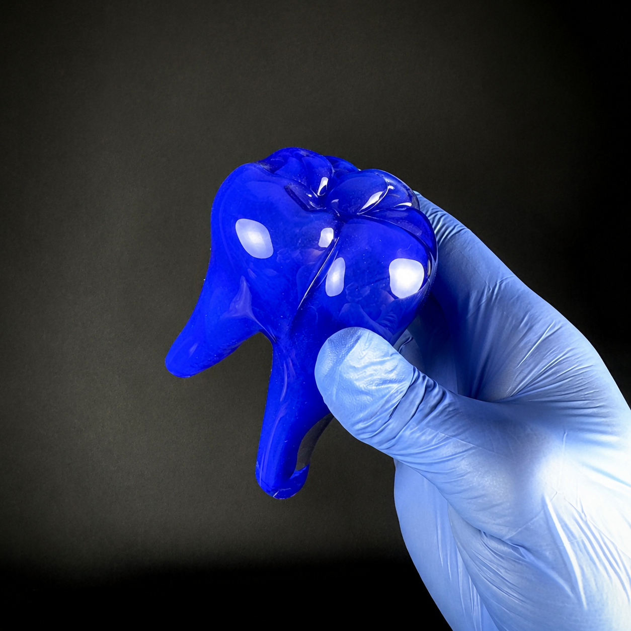 Glass Tooth - Blue Enamel