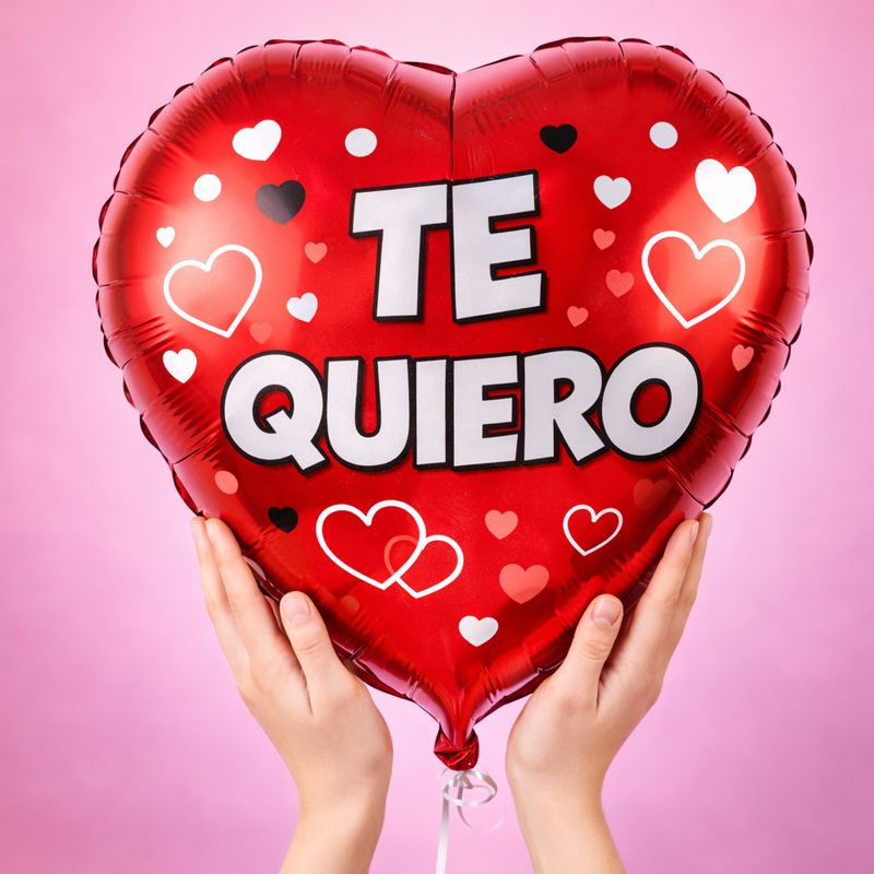 Globo metálico corazón te quiero