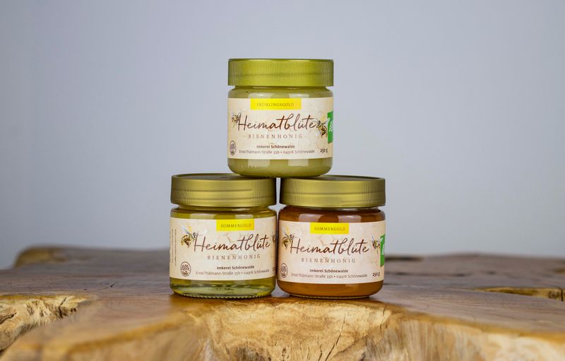 Honig-Trio Heimatblüte Bienenhonig 3x250g