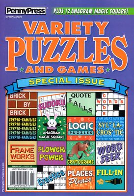 Penny Press Variety Puzzles  and Games Spring 2026 Special Issue
