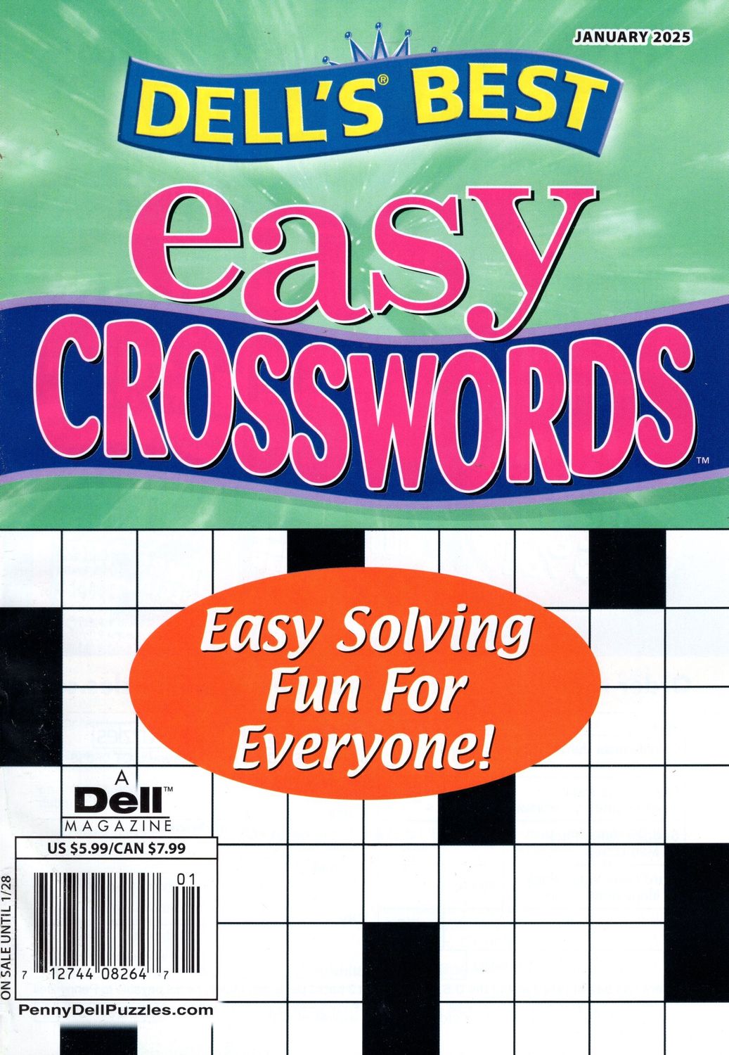 Dell’s Best Easy Crosswords January 2025