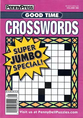 PennyPress Good Time Crosswords Puzzle Book (386) June 2025
