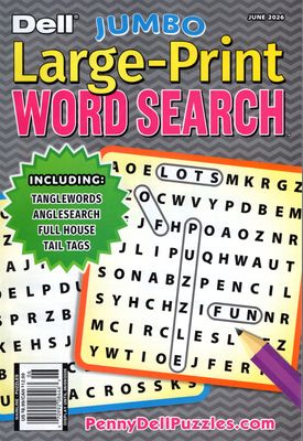 Dell Jumbo Large-Print Word Search June 2026 - Puzzle Book Store