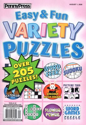 Easy & Fun Variety Puzzles August 2026