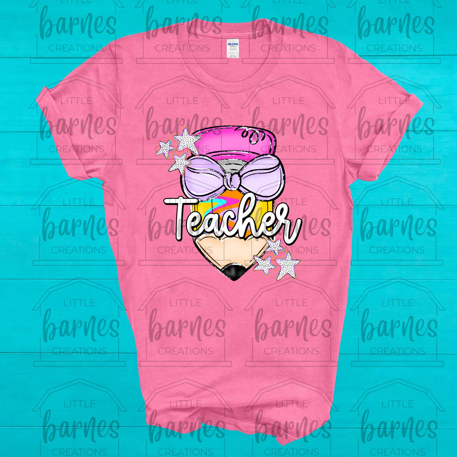 Cutie Teacher Pencil- Gildan Soft Style