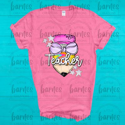 Cutie Teacher Pencil- Gildan Soft Style