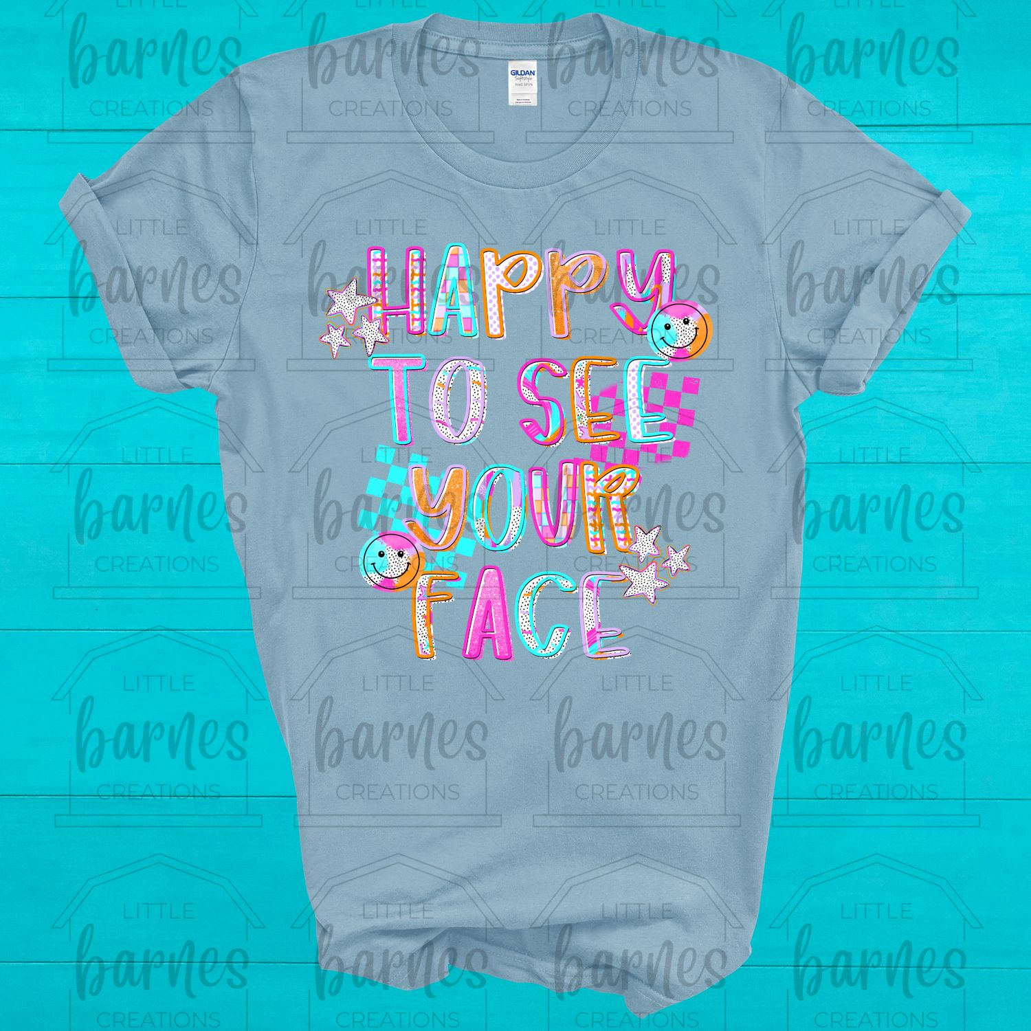 Happy to See Your Face- Gildan Soft Style