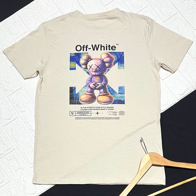 T-Shirt Off Kaws - beige - Unitalla S|M Slim Fit