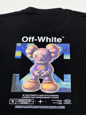 T-Shirt Off Kaws - negra - Unitalla S|M Slim Fit