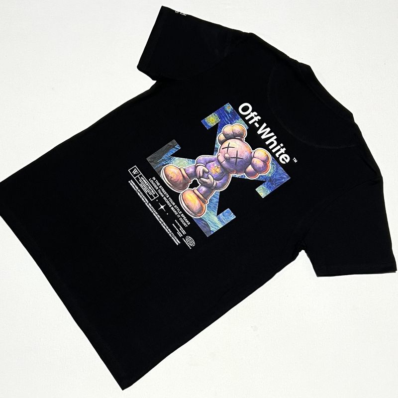 T-Shirt Off Kaws - negra - Unitalla S|M Slim Fit