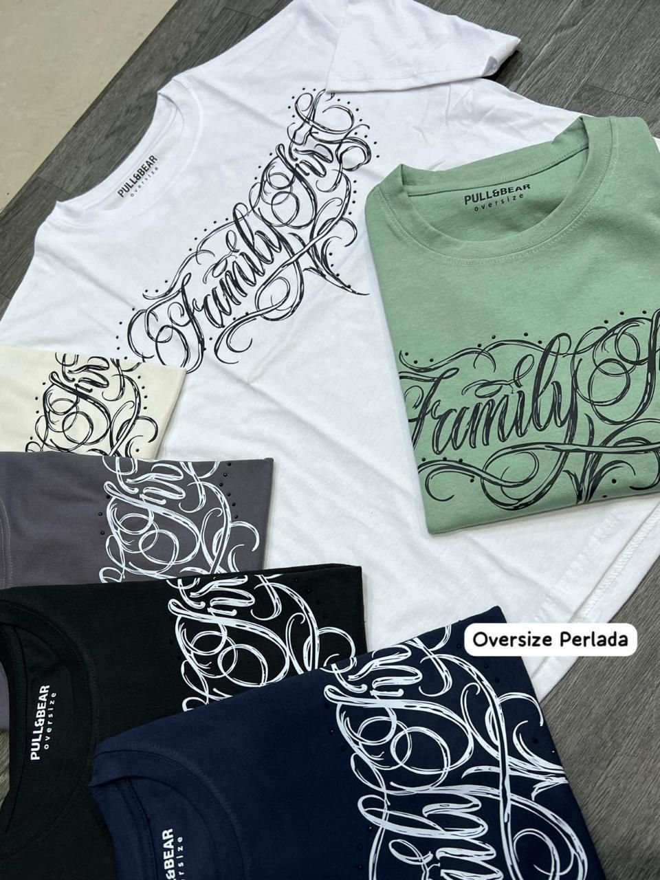 OVERSIZE perlada - family first - blanca | M L