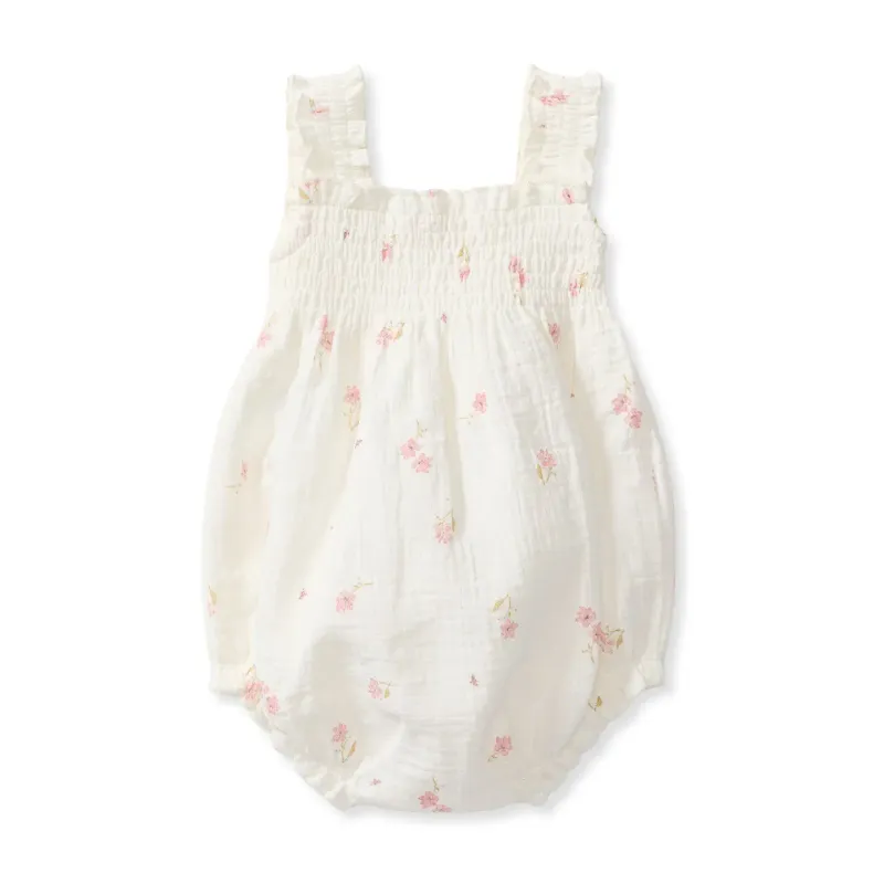 Romper - Floral Muslin - 3-6M