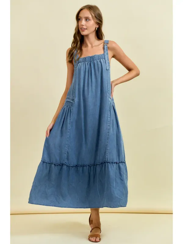 Dress - Tencel Maxi Overall - Medium