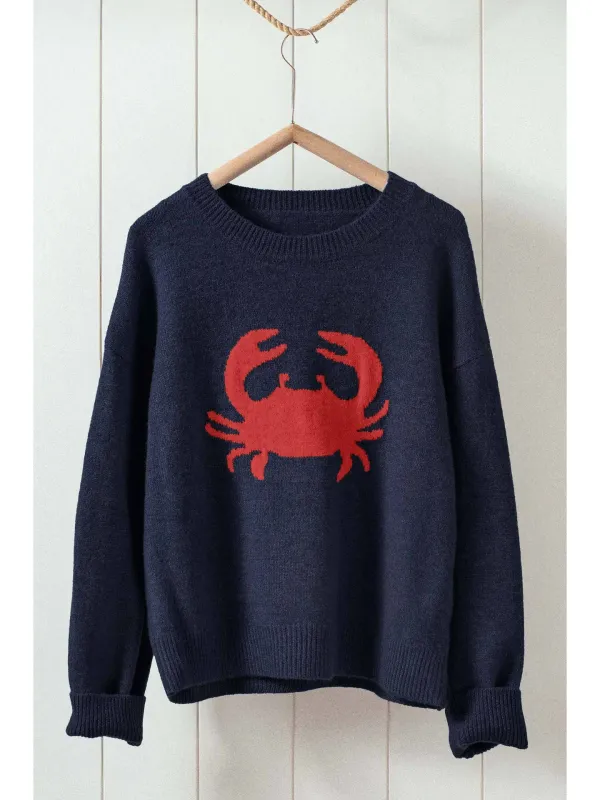 Sweater - Crab - Blue - M/L