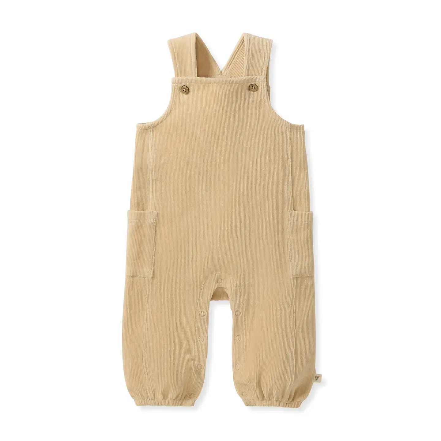Knit Corduroy Jumpsuit - Oat - 0-3