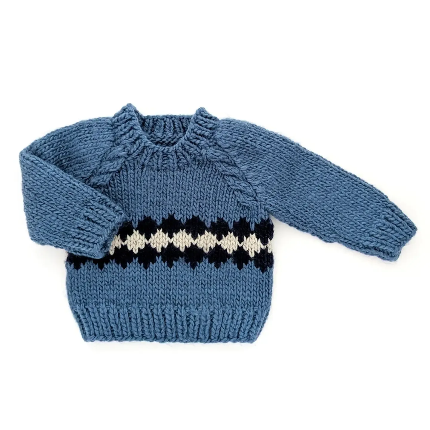Sweater - Geo Slate Blue - 3-4 Years