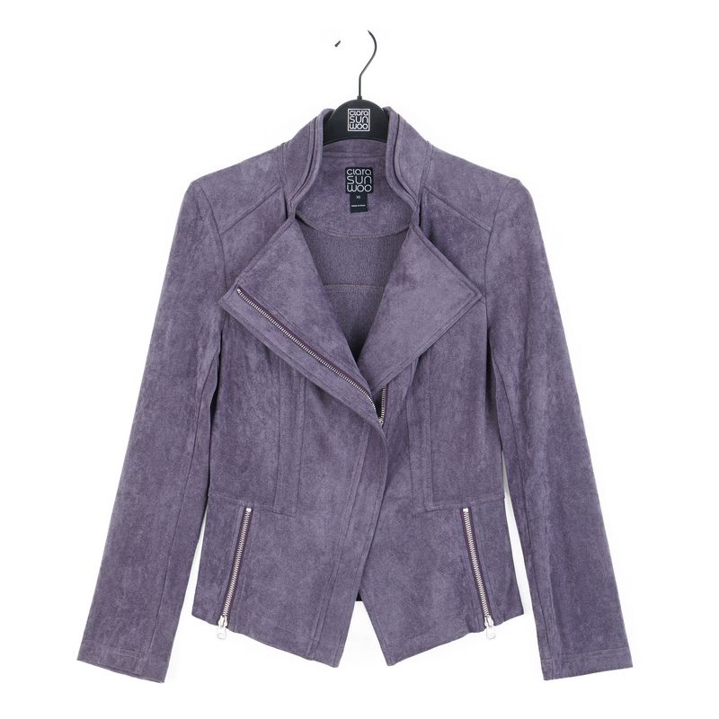 Jacket - Soft Suede Knit - Violet - Medium