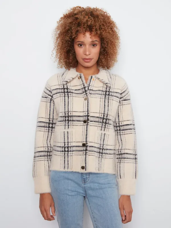Jacket - Plaid Textured - X-Small
