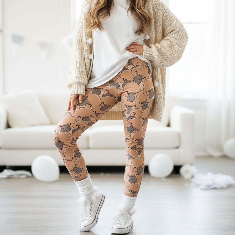 Funny platypus high-waisted leggings
