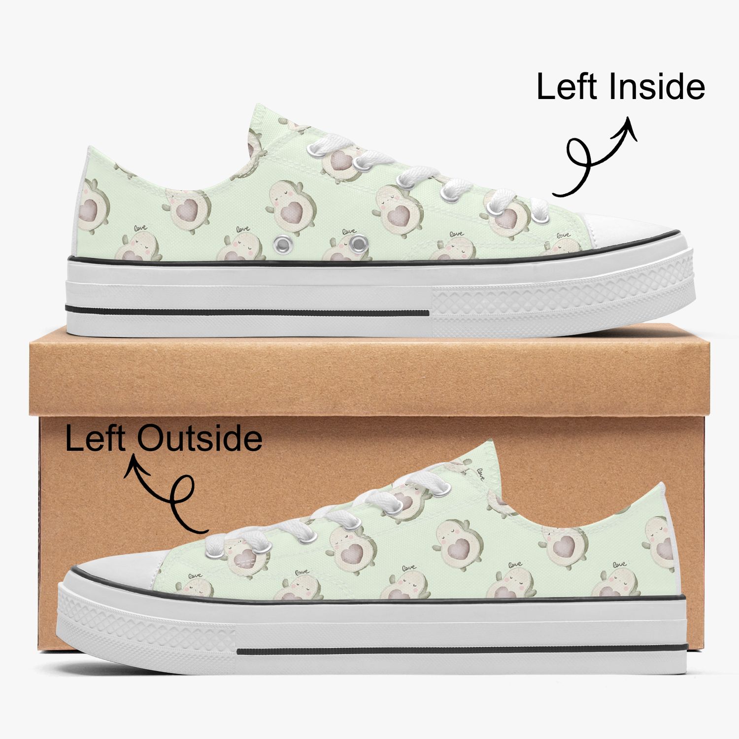 Avocado Love Canvas Sneakers