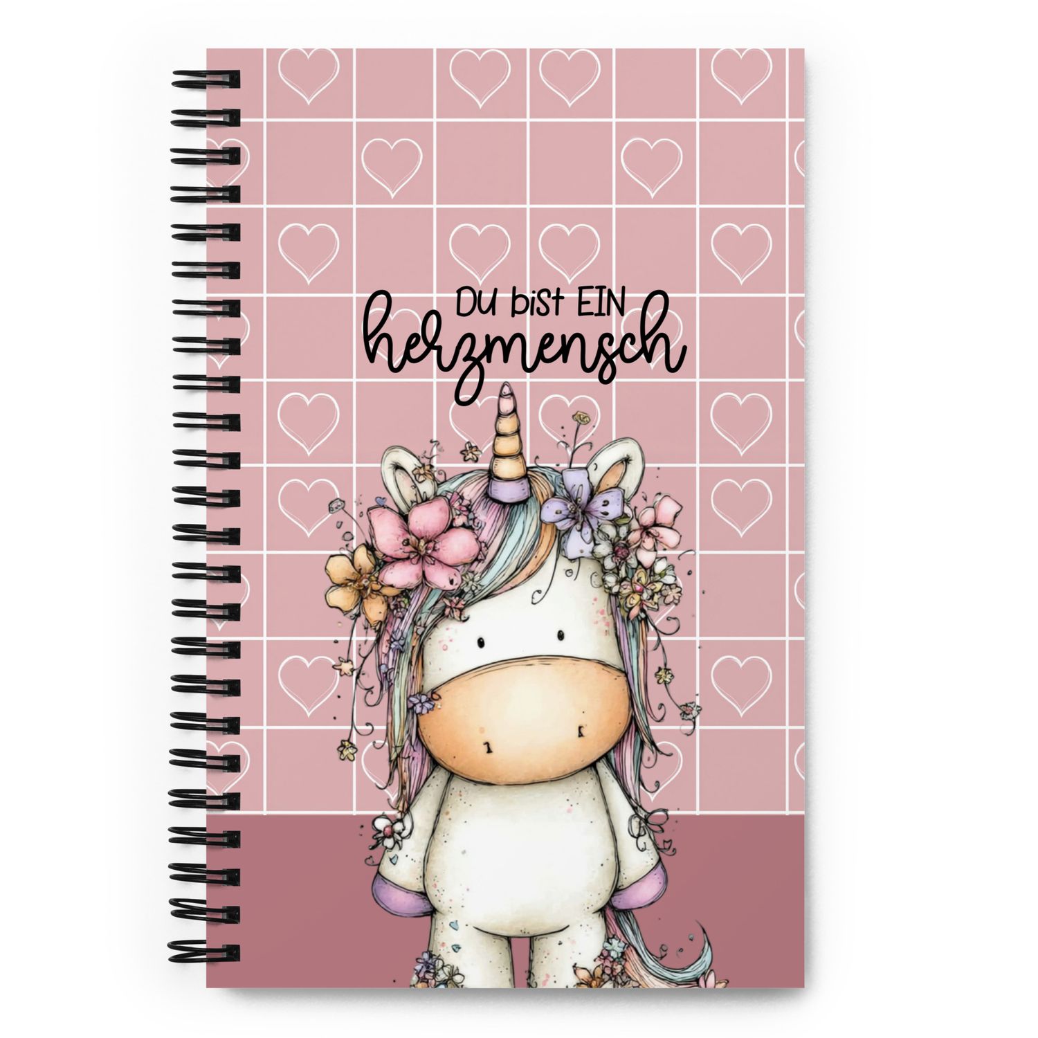 Spiral notebook with forest animals