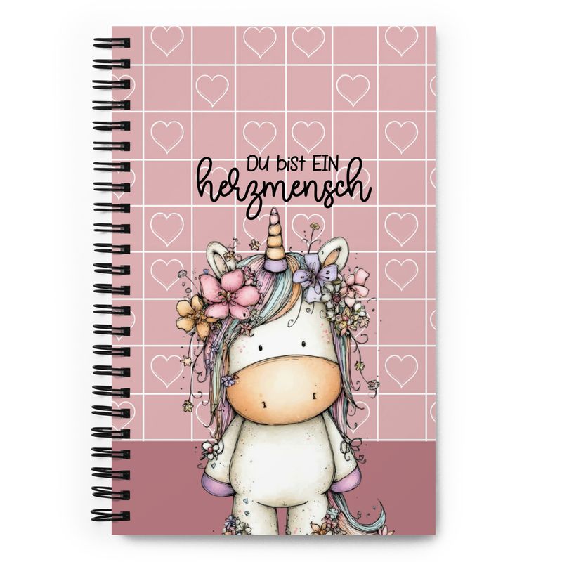 Spiral notebook with forest animals