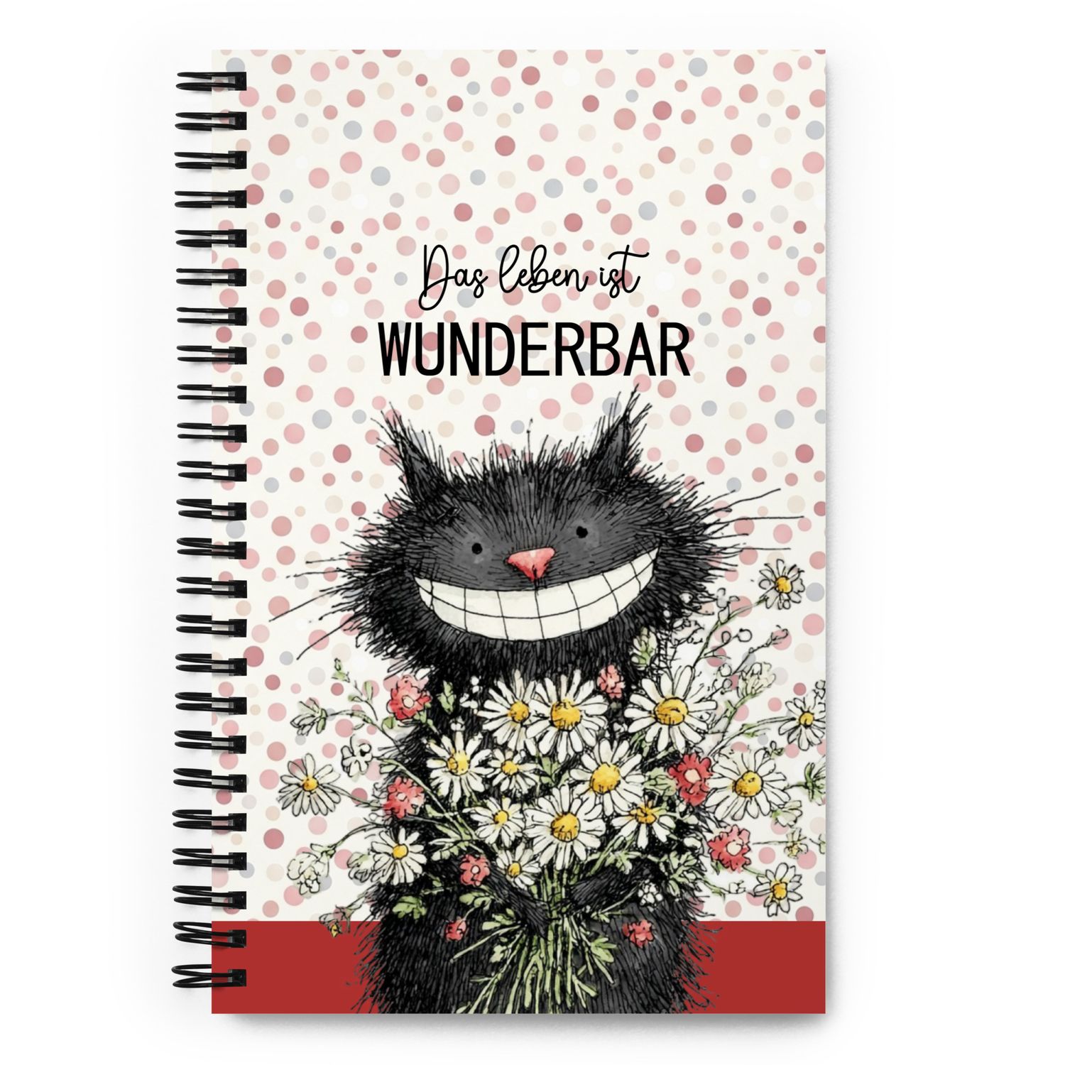 Spiral notebook with forest animals