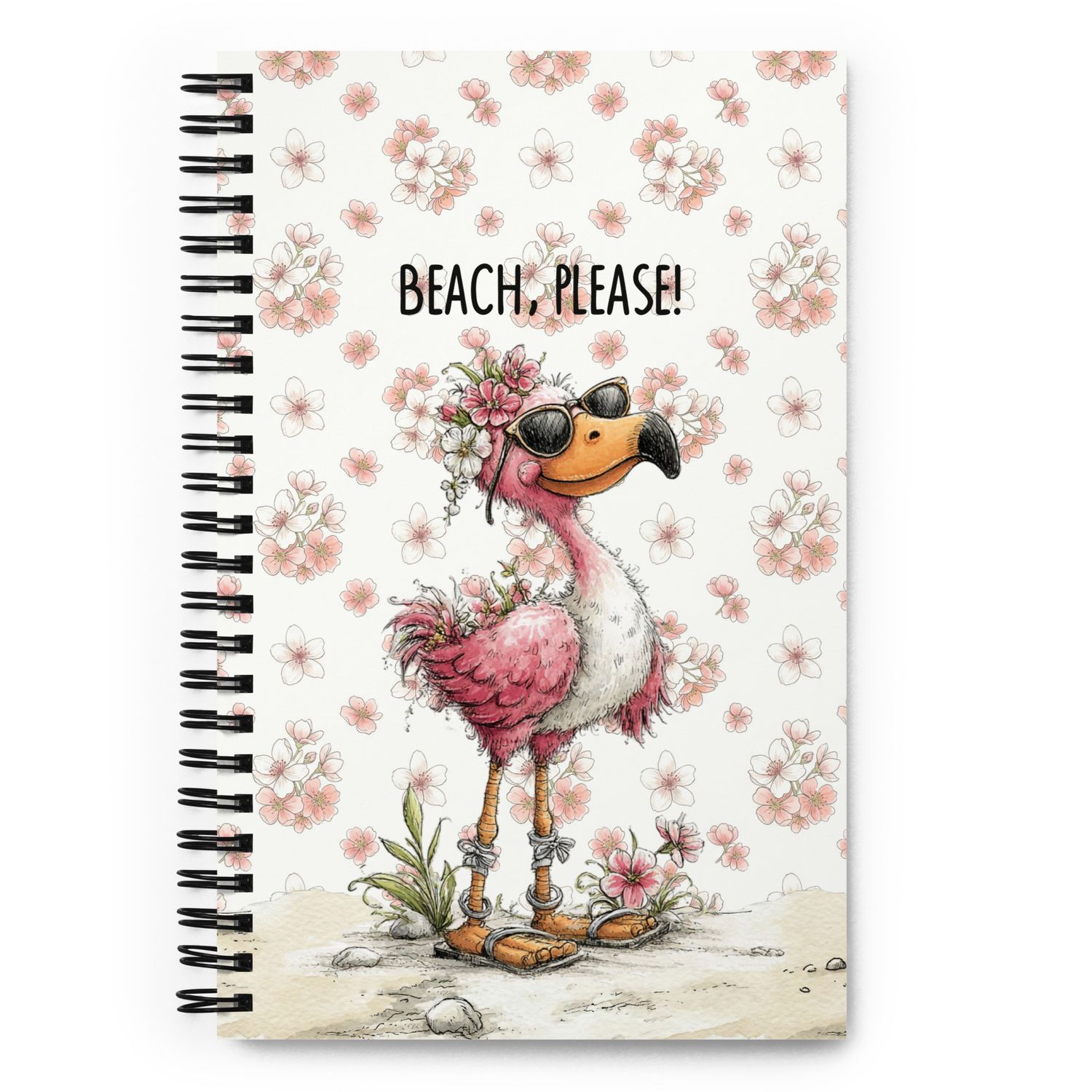 Spiral notebook with forest animals