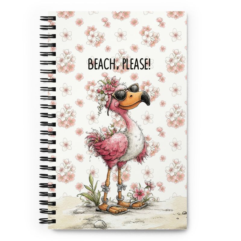 Spiral notebook with forest animals