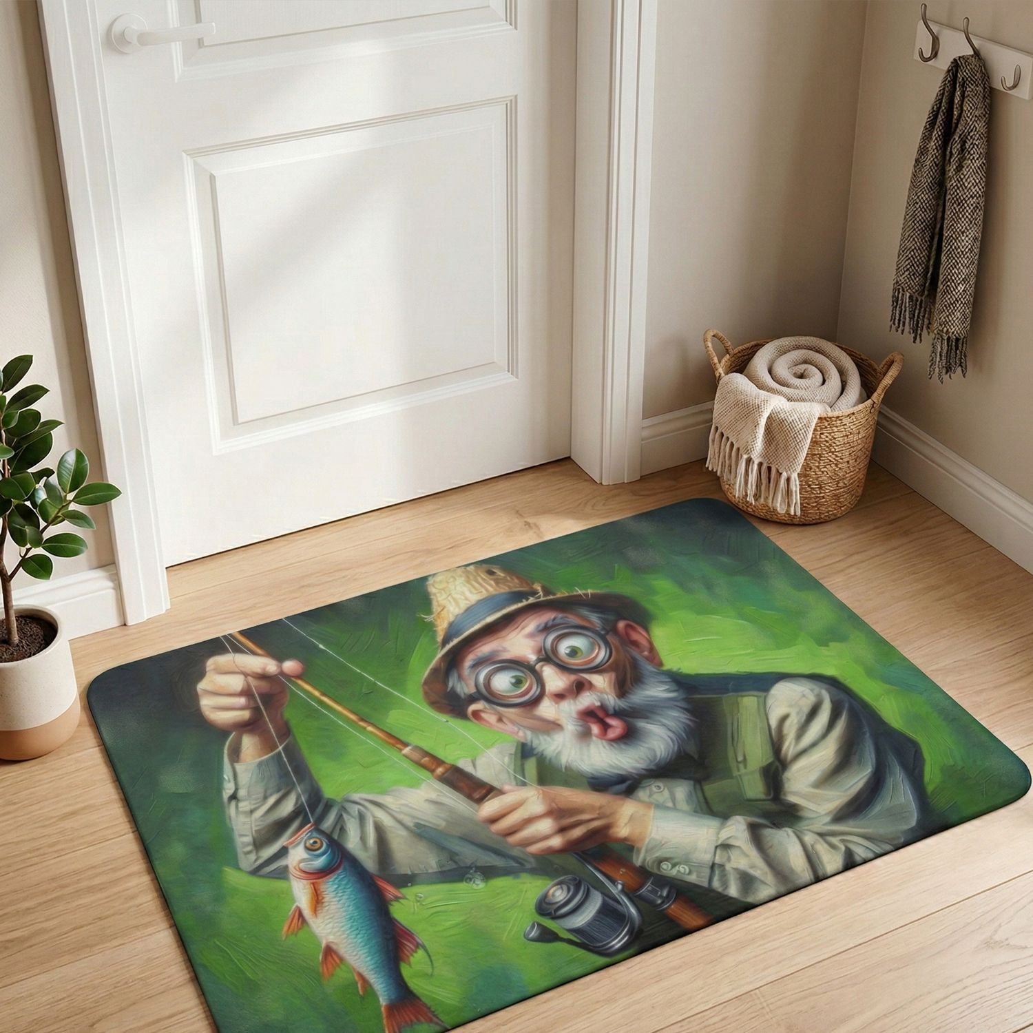 Funny Angler Doormat