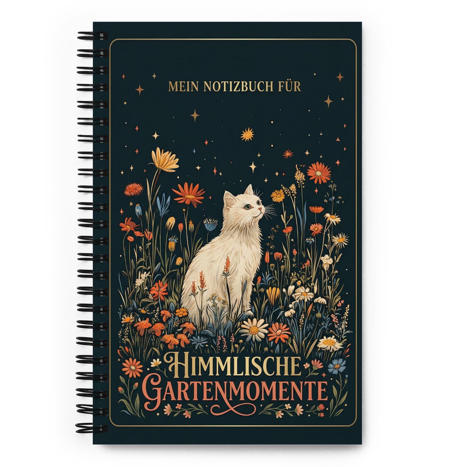 Spiral notebook with forest animals