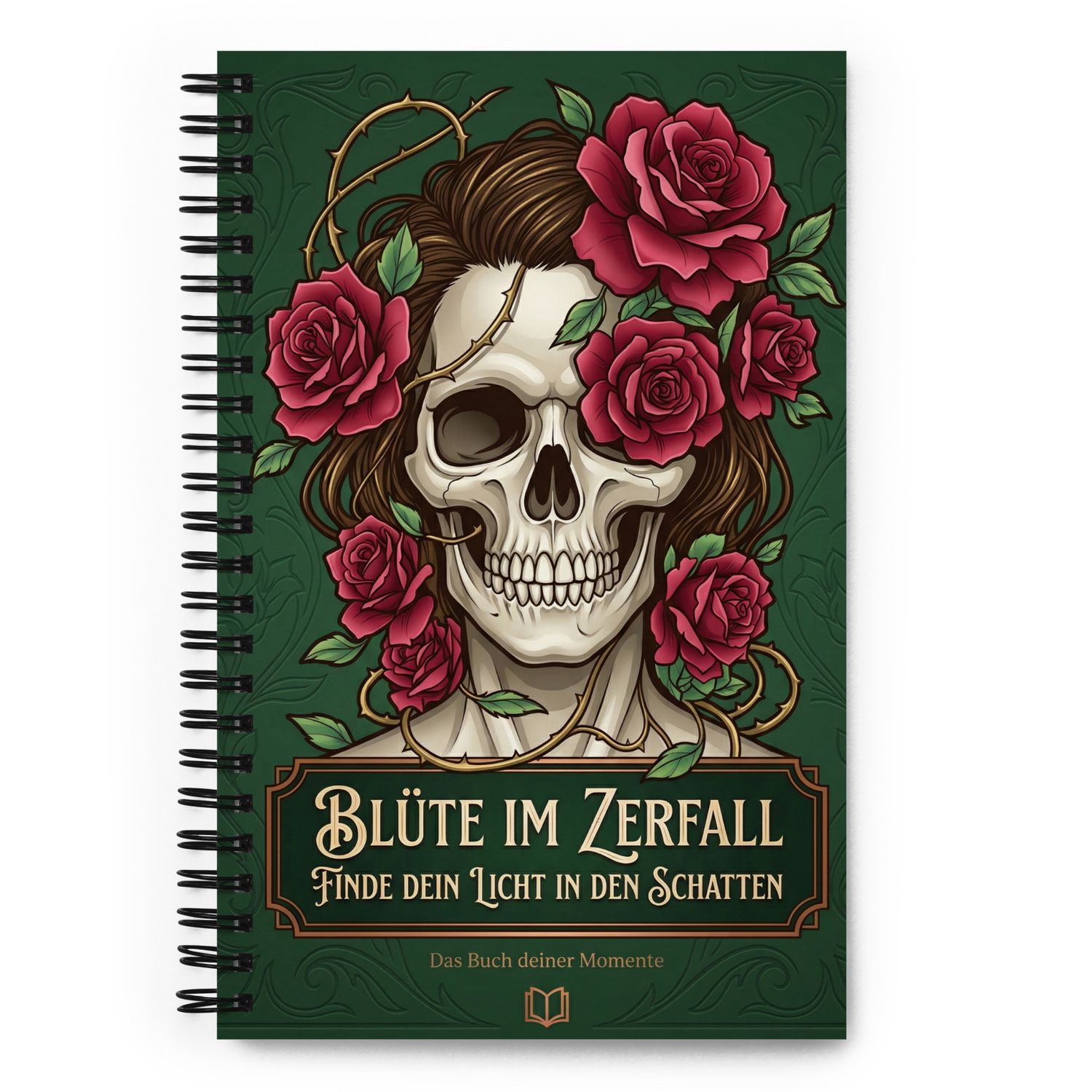 Spiral notebook with forest animals