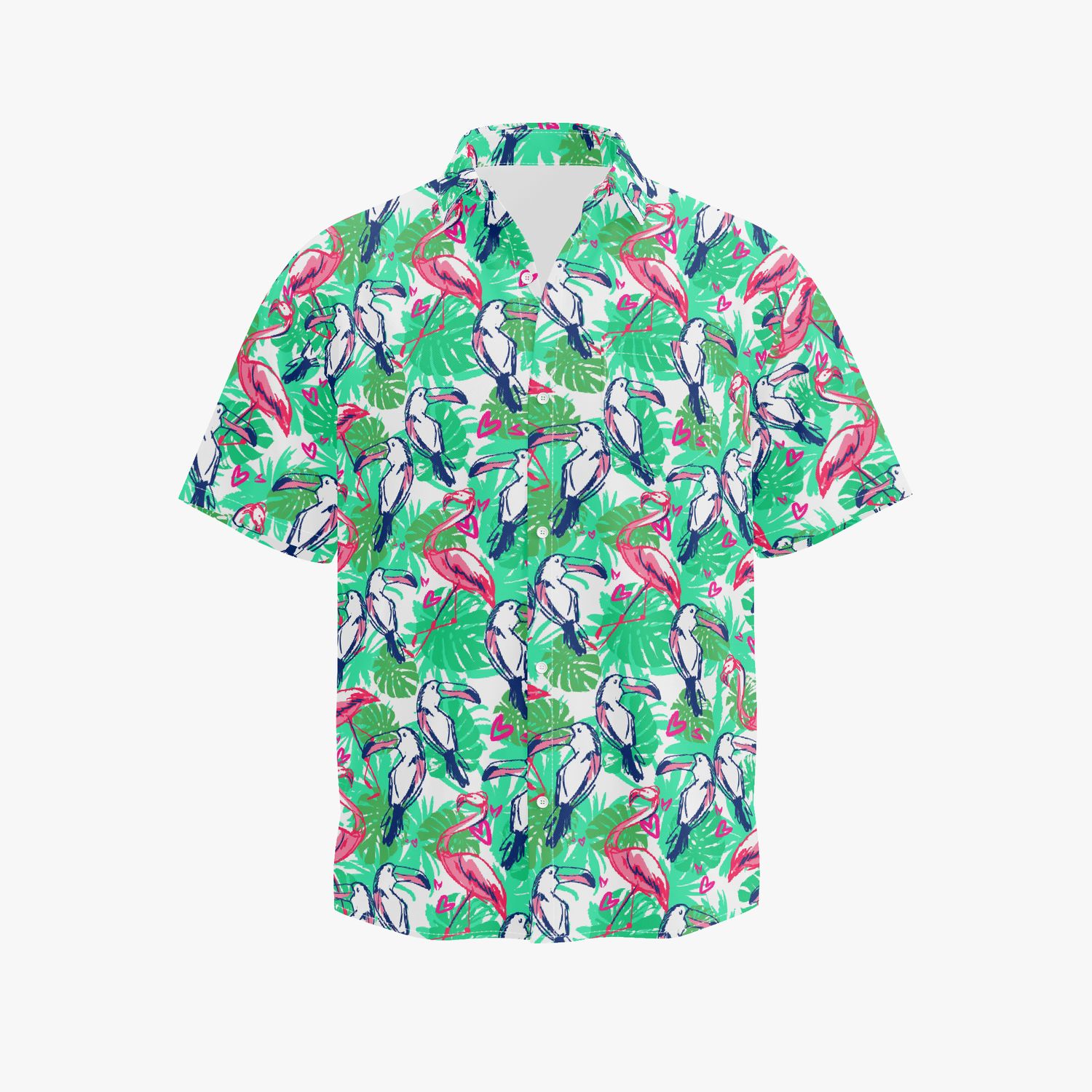 Tropical Flamingo Vibes summer shirt