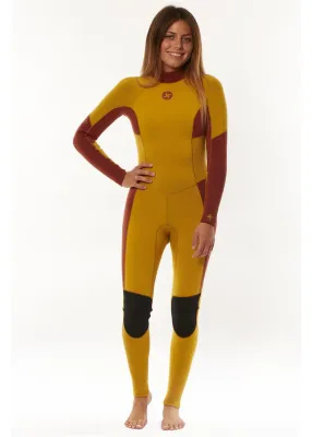 Moteriškas hidrokostiumas SISSTR 7 Seas 4/3 BZ Break Up (Gold)