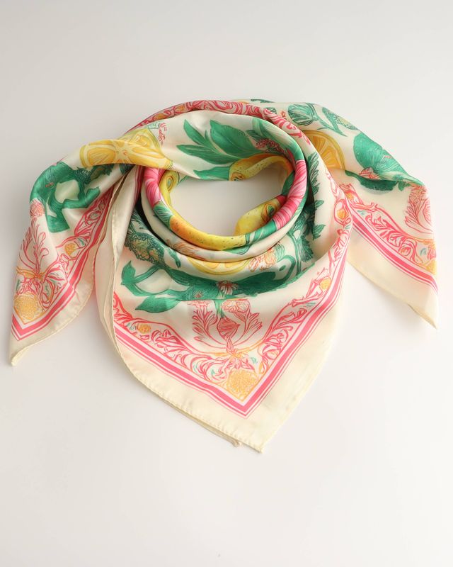 Bandana "Cornell fruits" roze groen