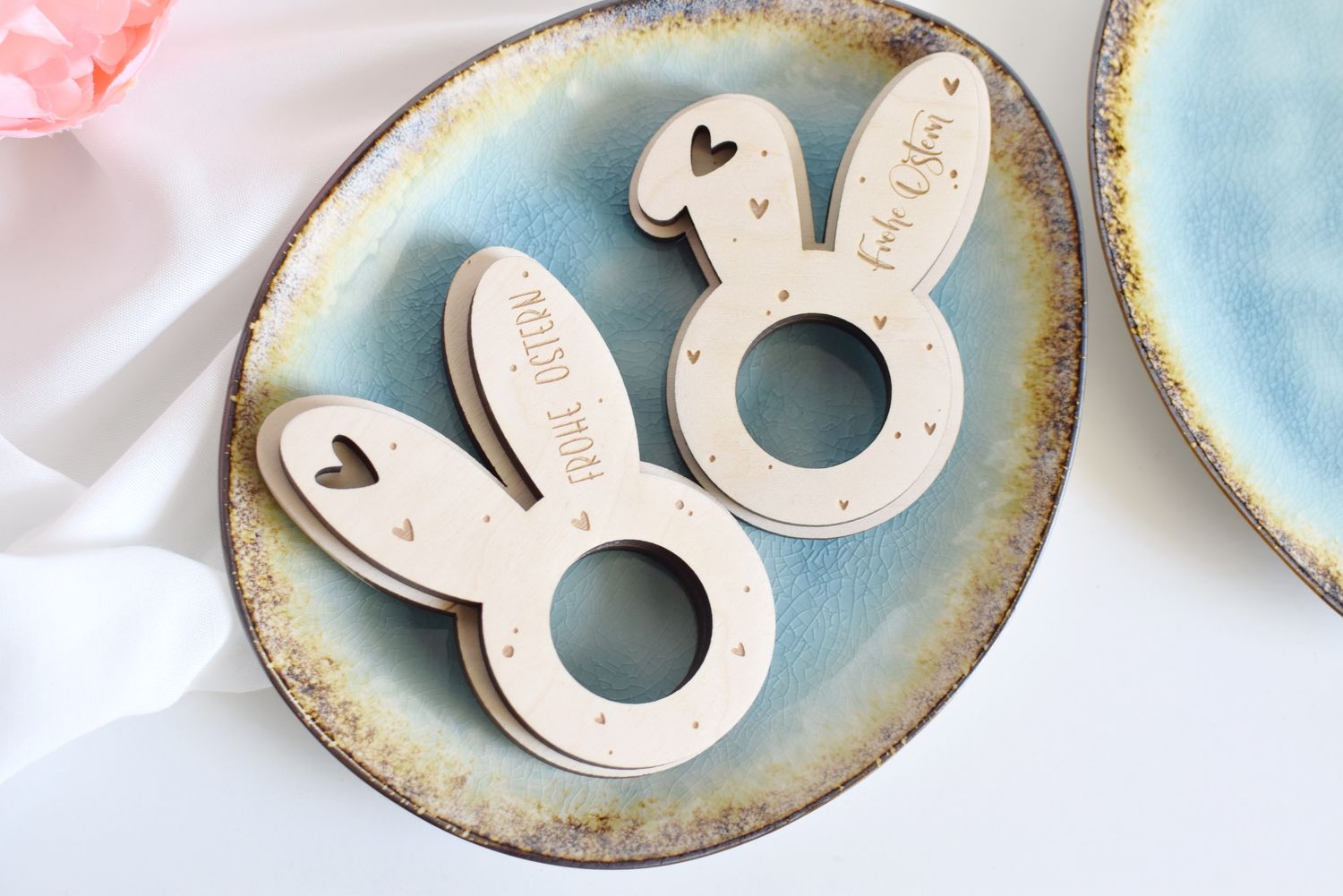 Personalisierter Eierbecher Ostern aus Holz