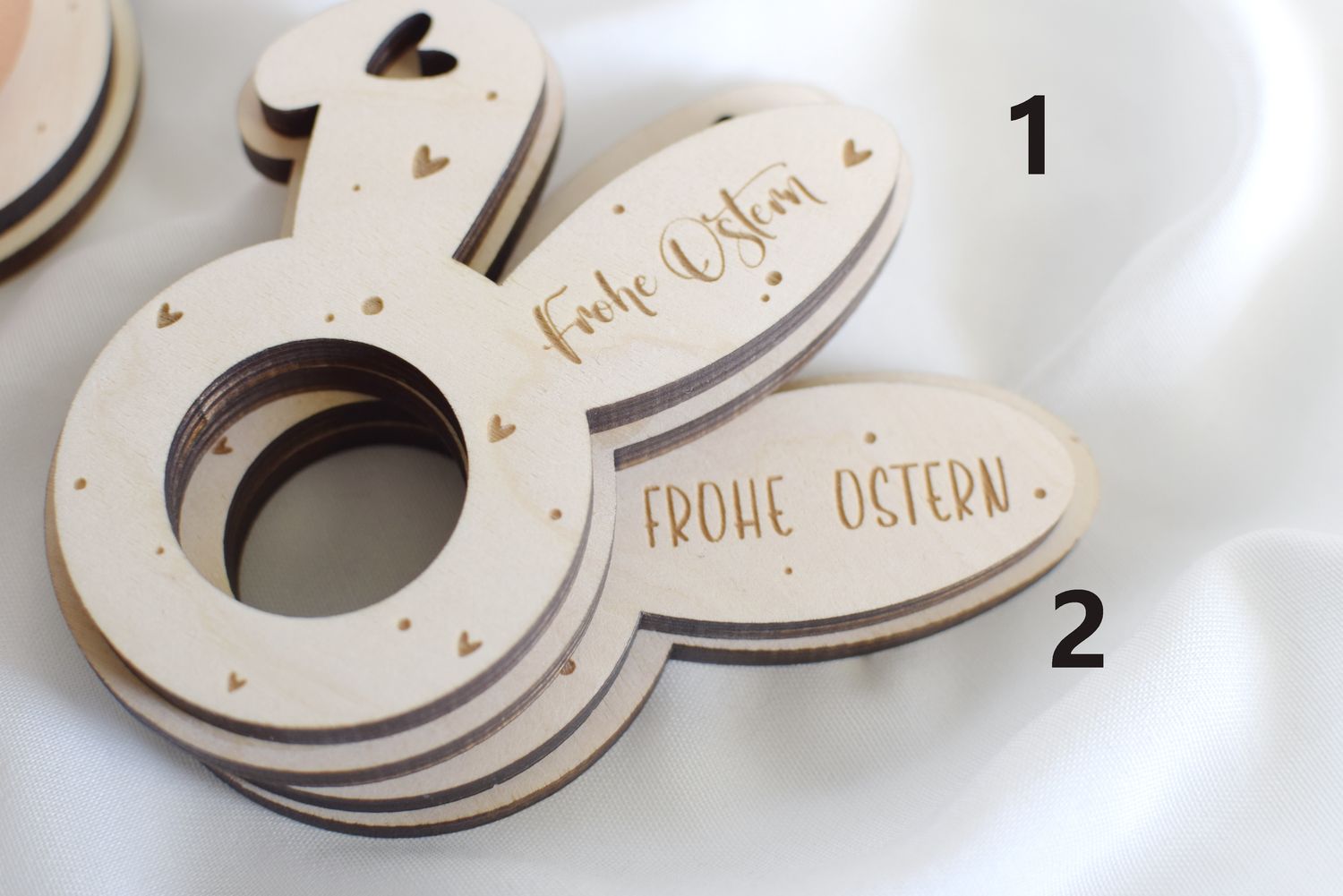 Personalisierter Eierbecher Ostern aus Holz