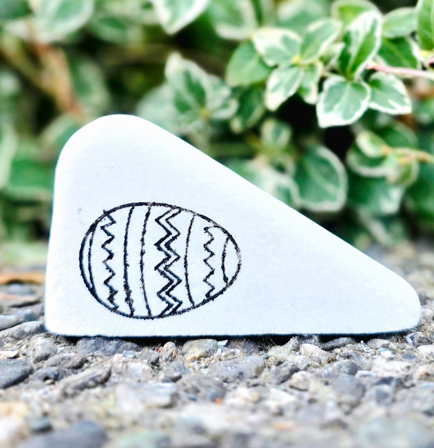 Zigzag &amp; Stripe Easter Egg