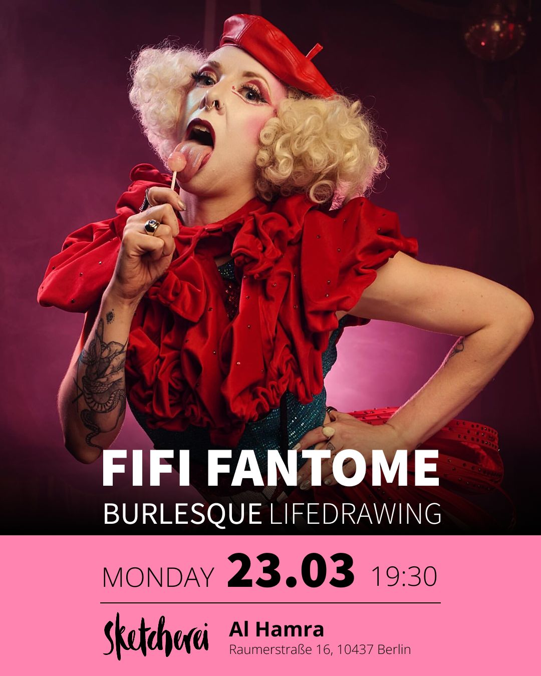 Burlesque lifedrawing - 23.03.26