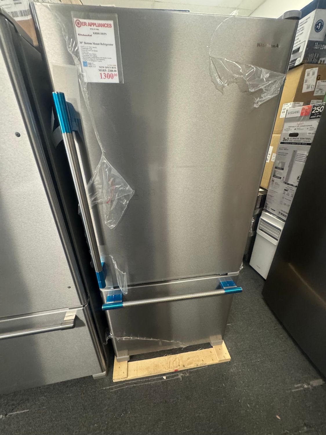 KitchenAid 30 KitchenAid 30" Bottom Mount Refrigerator