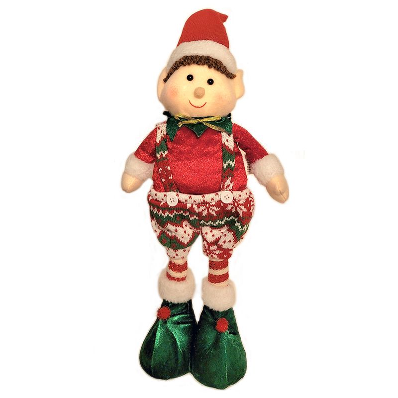 Standing Boy Elf Doll ~ Large 18 Inch Christmas Decoration
