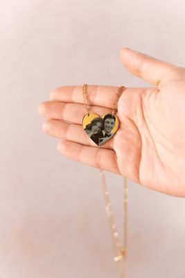 Rompecabezas de corazon (Collar o llavero)