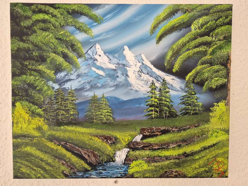Malkurs am 11.10. nach Bob Ross