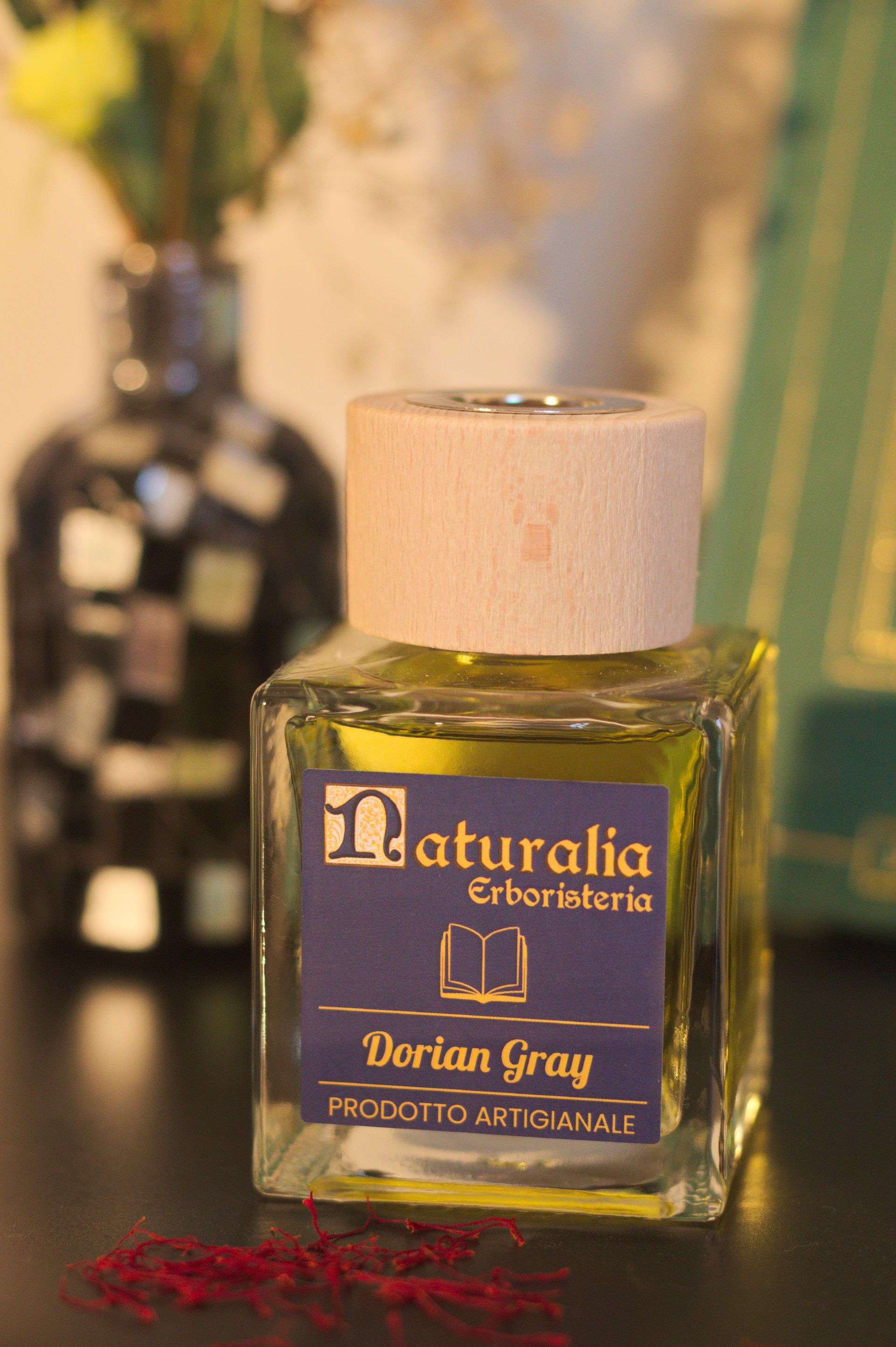 Dorian Gray  Profumatore a bastoncini - Oud, Gelsomino, Zafferano e Legni Orientali - Profumatore a Bastoncini