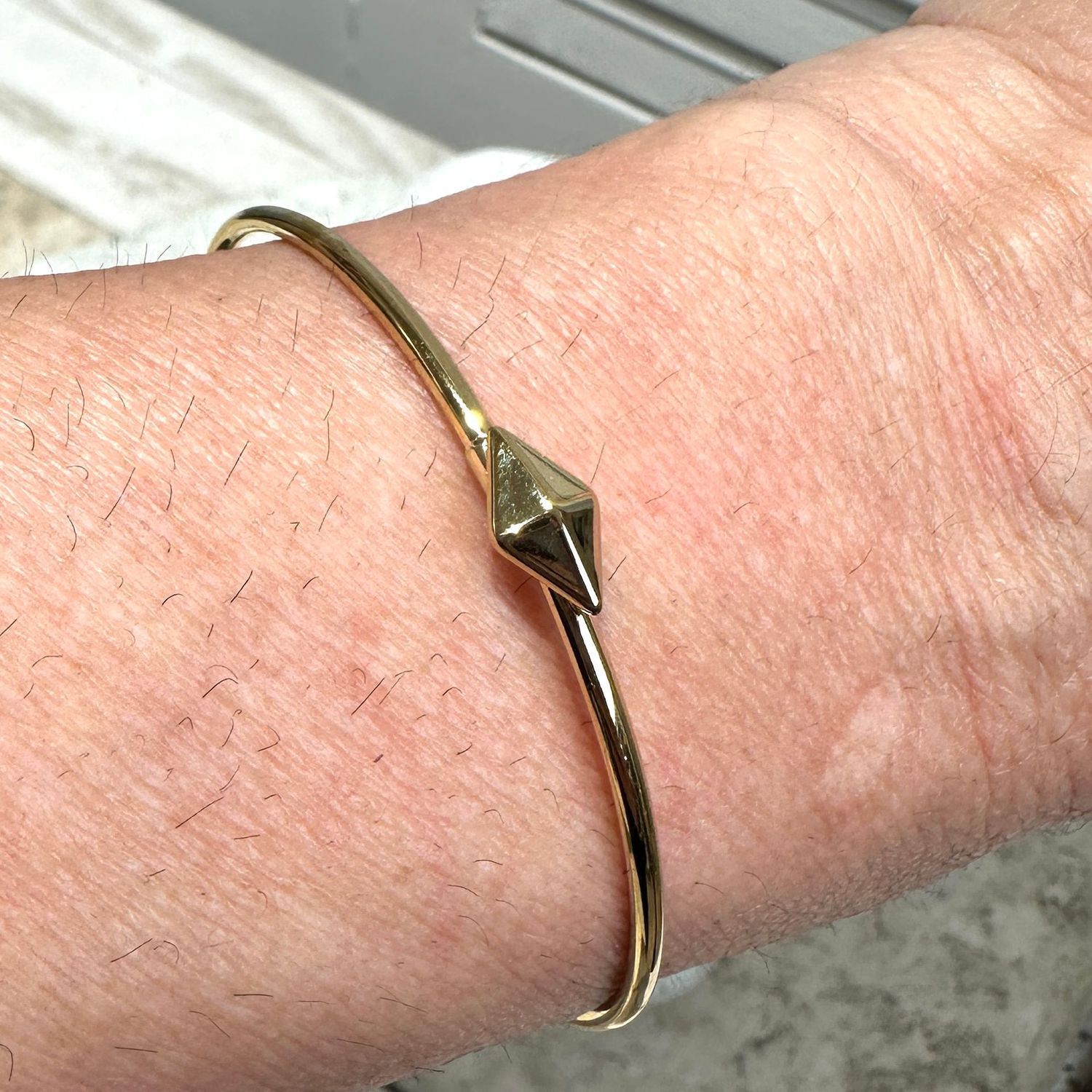 Bracciale rigido in acciaio placcato-Zag Bijoux