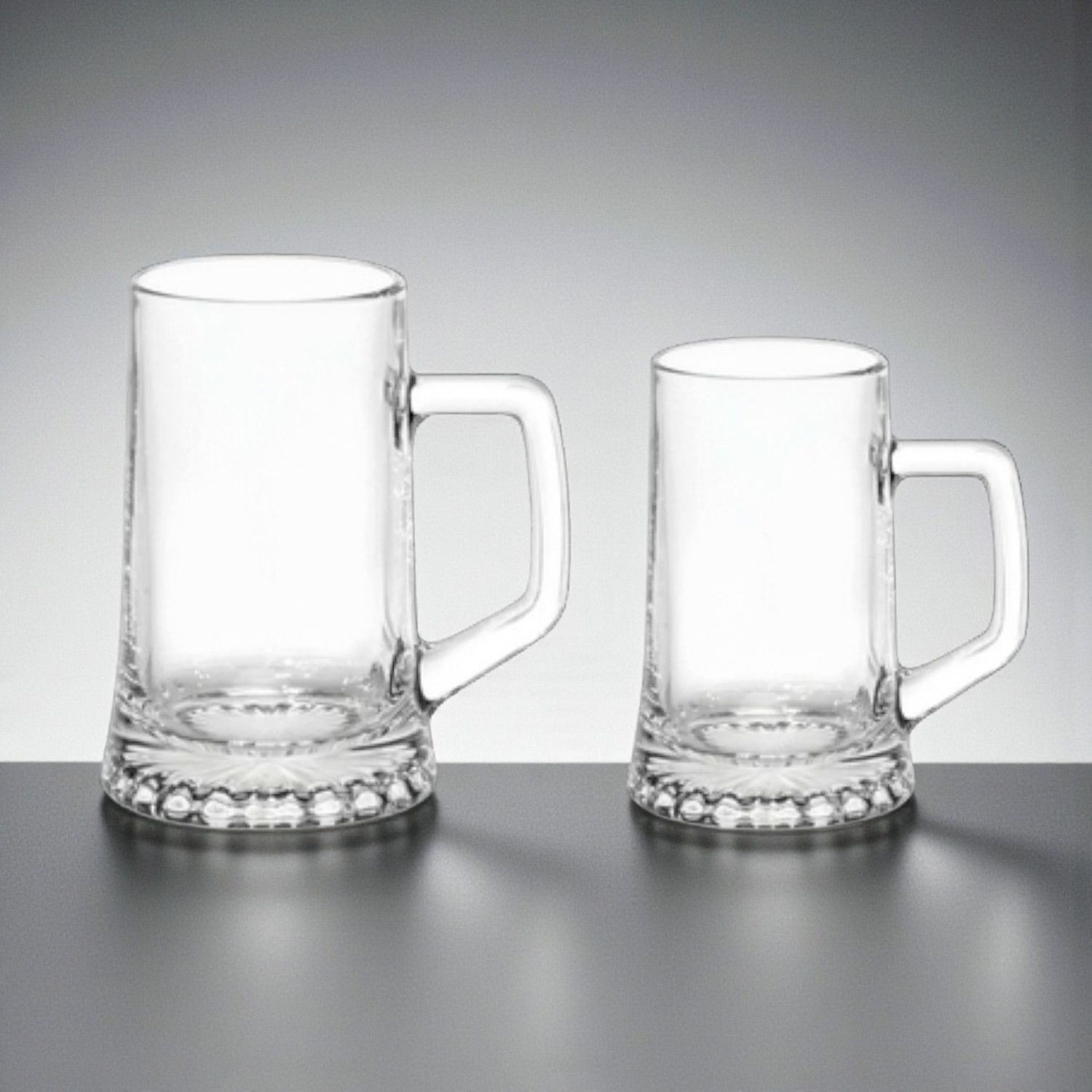 Bierkanne Sternseid’l Glas klar mit Henkel 0,5 l und 0,2 l