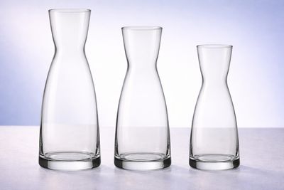 Glaskaraffen Ypsilon aus Klarglas in drei Größen