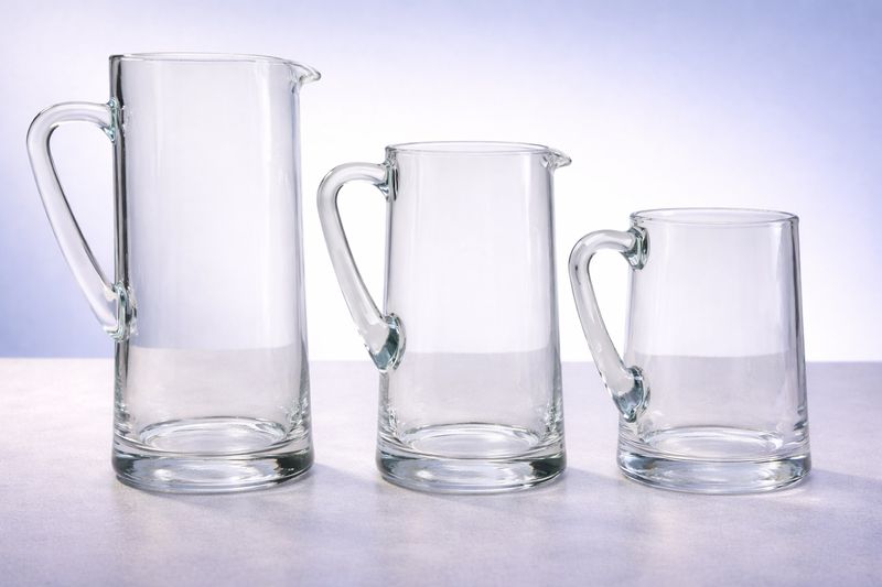 Mundgeblasene Kristallglas-Karaffe Tarik in drei Größen